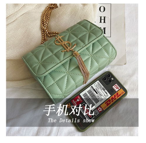 迪阿伦女包2020新款时尚韩版个性潮流链条包斜挎小众质感高级单肩小方包