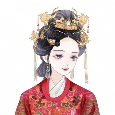 情侣头像古风唯美一对两张高清长街十里等你归