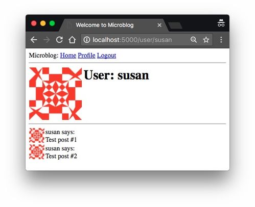 第五章python3中web开发框架flask实现用户主页和头像