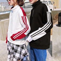 情侣装春装韩版高领卫衣男女学生ins超火的外套潮男加绒班服