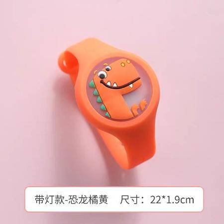 抖音驱蚊旋转手环儿童卡通女学生夏季防蚊子手表链发光驱蚊扣神器