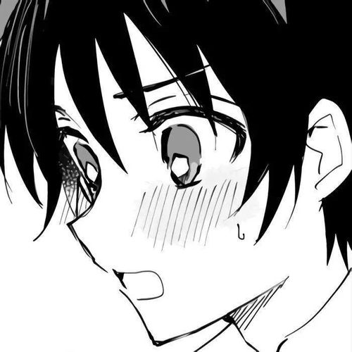 黑白漫画风动漫情头值得保存
