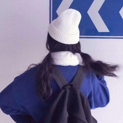 ins蓝色系可爱女生头像