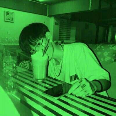 原谅色系头像男头高清绿色头像男生图片