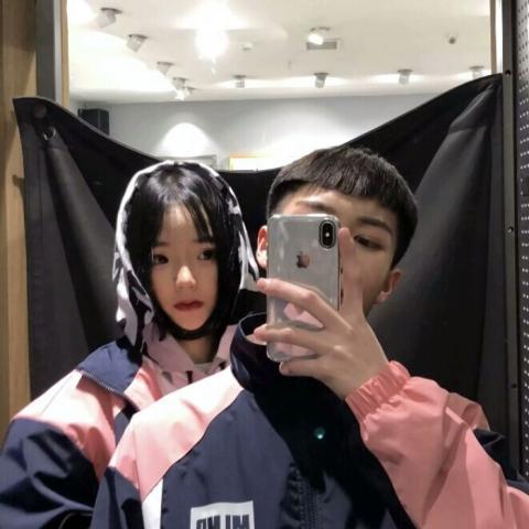 超甜情侣头像双人一男一女两张配对