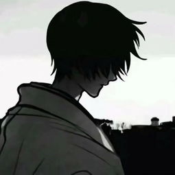 快手动漫帅气男生头像黑白