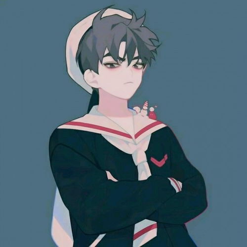 动漫男生头像少女的肩应该担起草长莺飞和明月清风