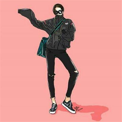 卡通qq头像女生超萌女,全部是韩国手绘系的