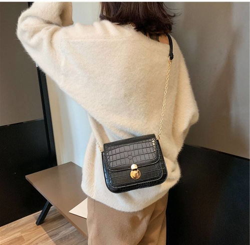 超火包包女新款潮时尚鳄鱼纹小方包韩版潮流百搭高级感ins斜挎包单肩包