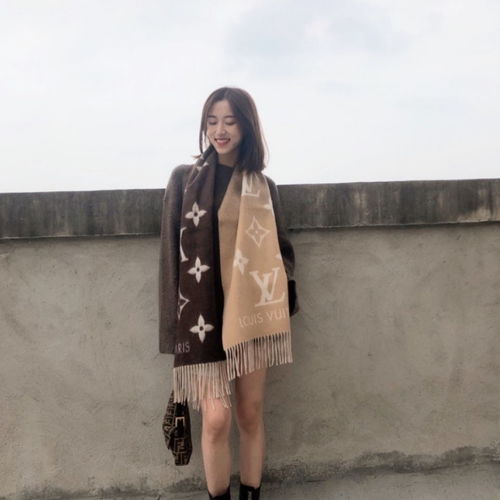 佟丽娅同款ins冬季新款明星高端围巾女加厚披肩渐变色仙女潮百搭