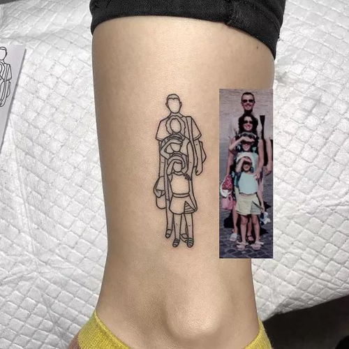 设计师,流行的ins风纹身了解一下