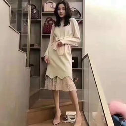 抖音同款中长款蕾丝针织裙套装秋冬新品名媛风长袖小仙女连衣裙女a9