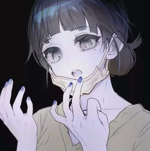 快手头像女生黑白卡通梅津泰臣