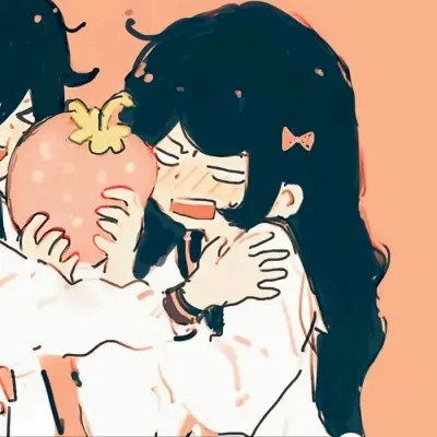 动漫女头像ins高级质感驼色