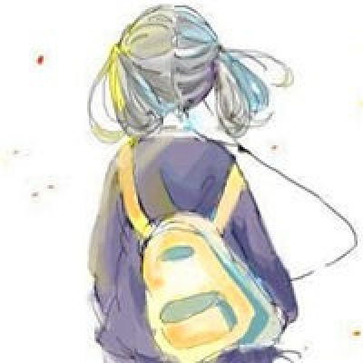 头像女ins高级质感背影动漫女生