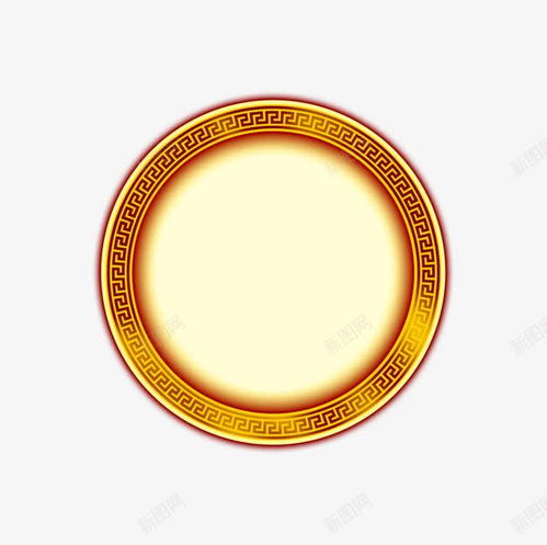 中国风黄色圆形图腾圆框高清素材png设计图片免费下载页面网页平面电商创意素材png素材圆框素材