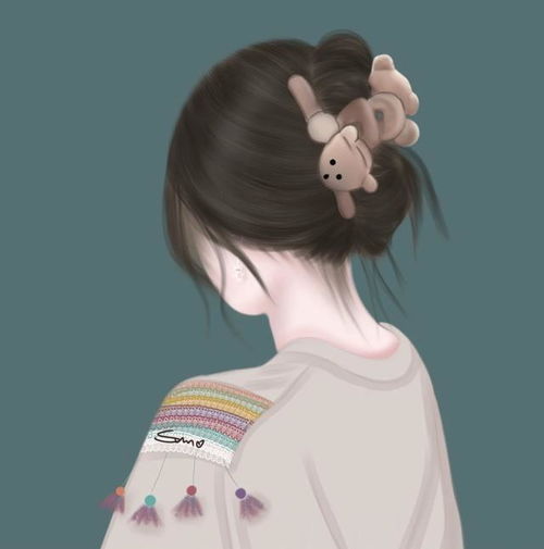 头像手绘气质女生背影,你喜欢哪一个