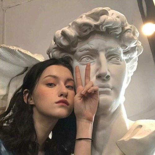 欧美个性女头拿来吧你