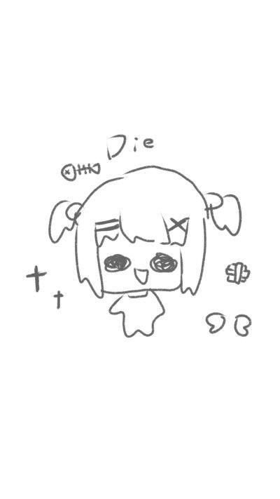 ins简笔画头像手机壁纸
