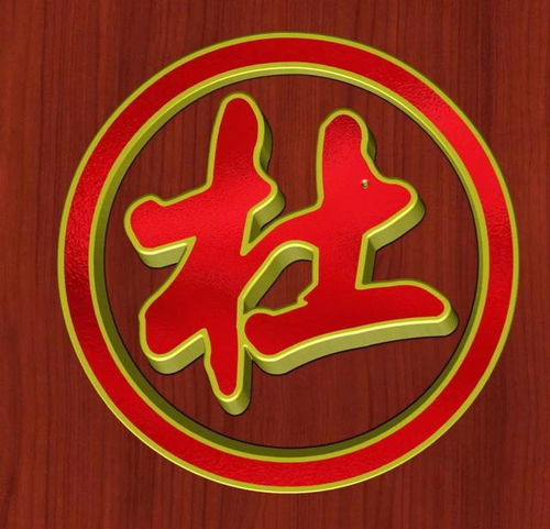 姓氏头像,镶金边的圆形边框,镶金边的单字姓氏,完美好看