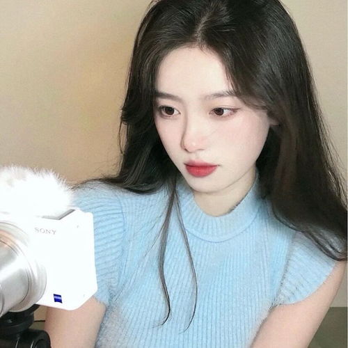 ins蓝色系女头