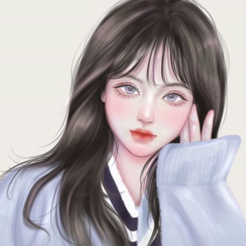 女生头像ins高级质感手绘女生