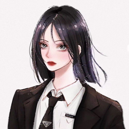 有没有好看的短发动漫女头像