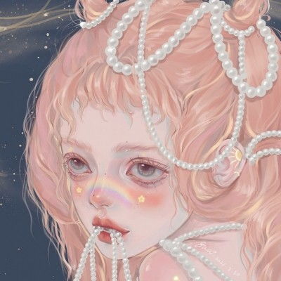 ins意境十二星座手绘女头