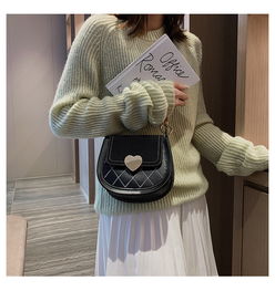 纪蔻女包包2019秋季新款潮时尚百搭ins质感单肩包网红大气斜挎马鞍包