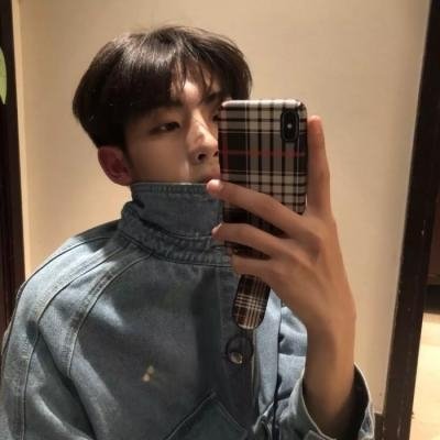 简单帅气的韩国男生头像手机挡脸韩系欧巴