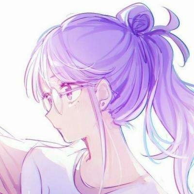 天蝎座紫色头像女生