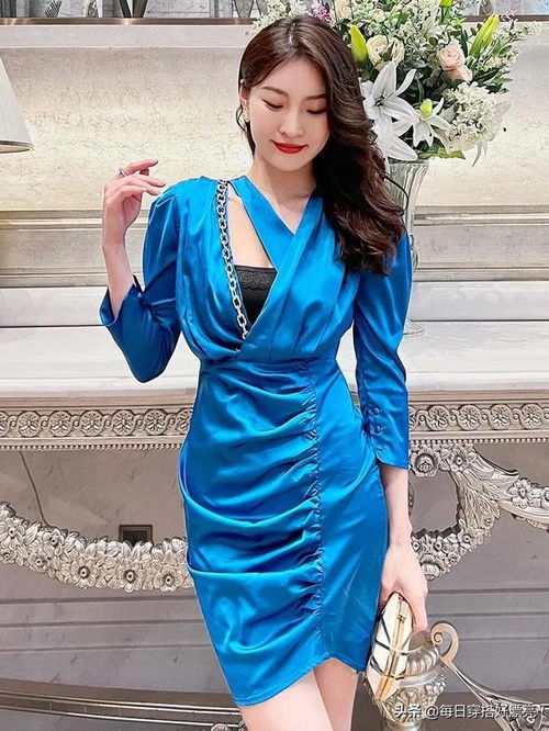 第363章欧美ins风性感v领连衣裙,甜酷个性生日派对礼服短裙