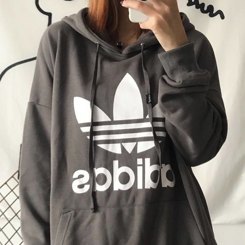 ins热门糖果色可爱加绒潮牌ad情侣连帽套头口袋宽松运动卫衣男女