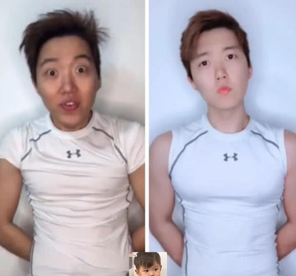 抖音新晋女装一姐,阿纯为挽回形象,竟穿紧身衣秀肌肉