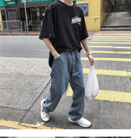 卓纪短袖男欧美休闲t恤韩版潮流ins港风男装半袖夏季宽松百搭衣服五分
