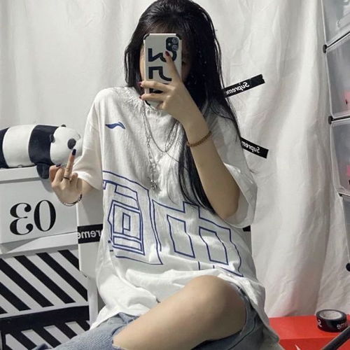 夏季2020新款韩版印花短袖男女学生简约宽松中国t恤潮流ins情侣装