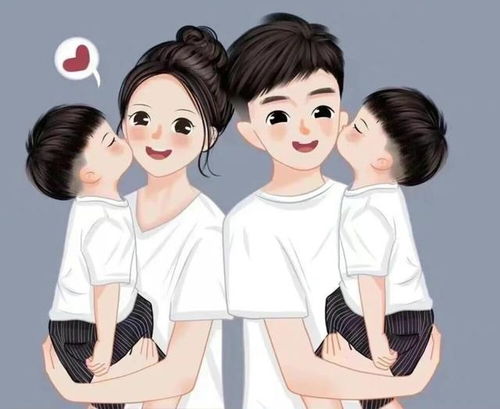 好温馨的亲子头像啊