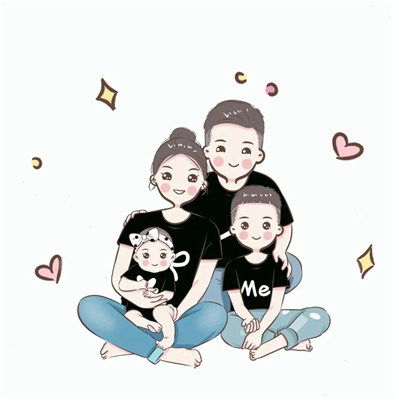 四口之家微信头像头像