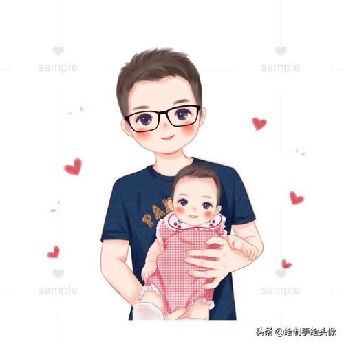 2022新年微信头像,一家三口亲子头像