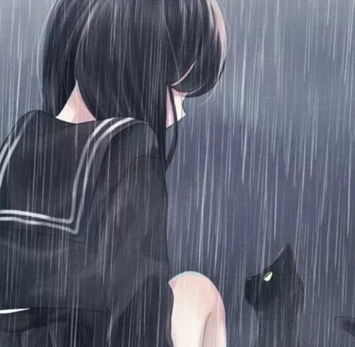 ins黑色系动漫女头