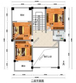 2套农村自建房户型,面宽不足10m,多卧室更实用