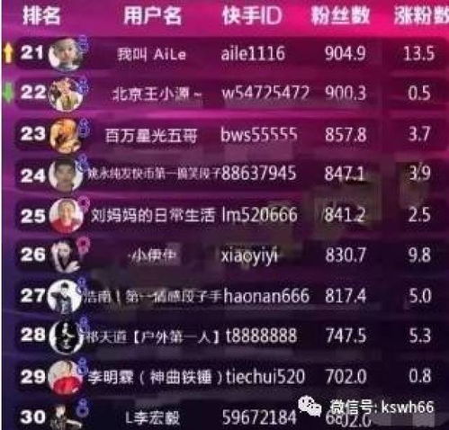 快手网红粉丝排行榜日更新,牌牌琦单日涨粉14万快手事件快手八卦快手视频