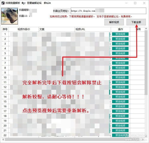 抖音去水印下载工具,使用官方接口非第三方