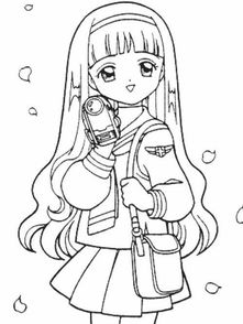 少女简笔画图片儿