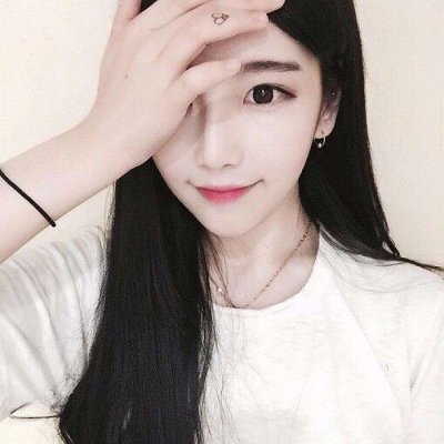 韩系ins风女生头像马尾