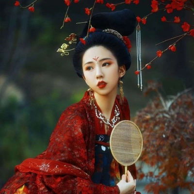 江孑ins意境古风气质魅力风恩典系女头