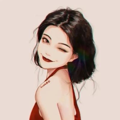 手绘女生微信头像韩系文艺风可爱点