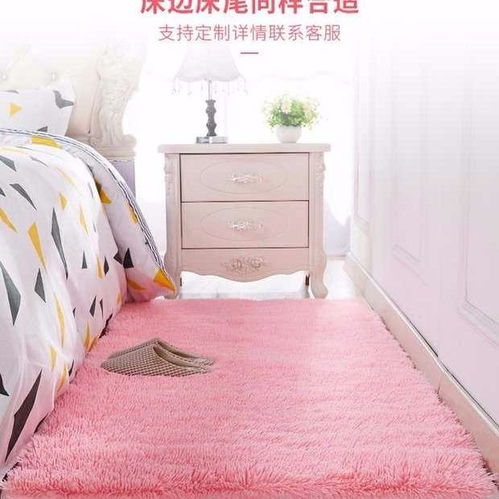 北欧ins风地毯客厅卧室满铺可爱网红同款床边长毛毯地垫子大面积