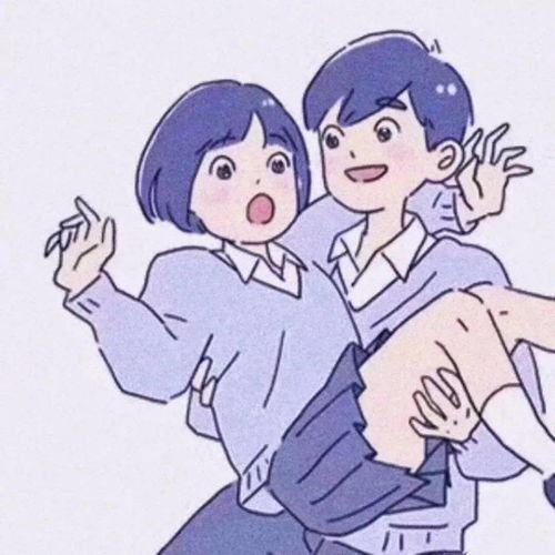 画风超赞的情侣头像来惹