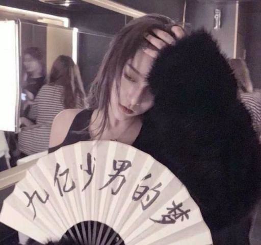 最近火了折扇女生头像九亿少男的梦,圣贤迪中万人迷